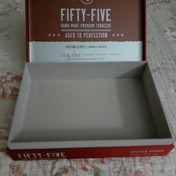 Rocky Patel FIFTY-FIVE  red empty cigar box. - Picture 3 of 3
